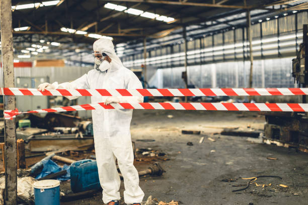 Professional Biohazard technician working in Flourtown, PA